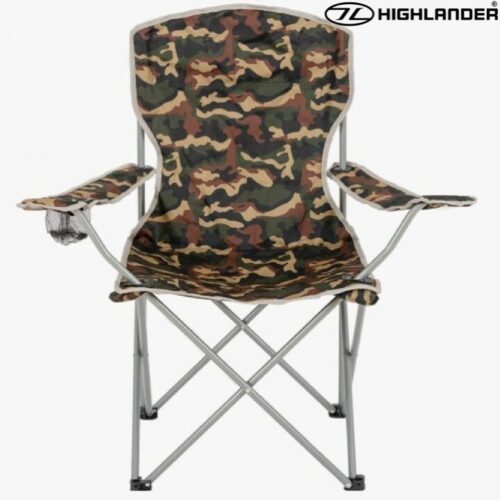 HIGHLANDER MORAY CAMPING CHAIR | ARMY CAMOUFLAGE | KIDS ADULTS