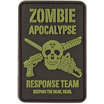 ZOMBIE APOCALYPSE RESPONSE TEAM PATCH HOOK & LOOP TACTICAL MORALE AIRSOFT BADGE