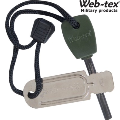 WEB-TEX ARMY STEEL OF FIRE 12,000 STRIKES MILITARY FIRE STARTER LIGHTER SURVIVAL