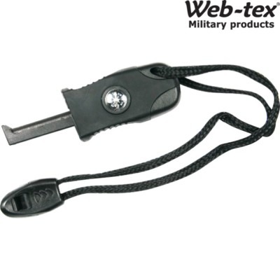 WEB-TEX MINI SURVIVAL MATCH 3 IN 1 FIRE STARTER COMPASS WHISTLE ARMY SURVIVAL