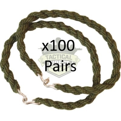100 Pairs Army Trousers Twisters Twists Twisties Cadet Unit WHOLESALE MTP GREEN