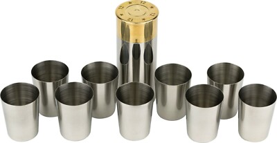 JACK PYKE CARTRIDGE HIP FLASK CUP SET & FUNNEL MENS COUNTRYMAN GIFT HUNTING