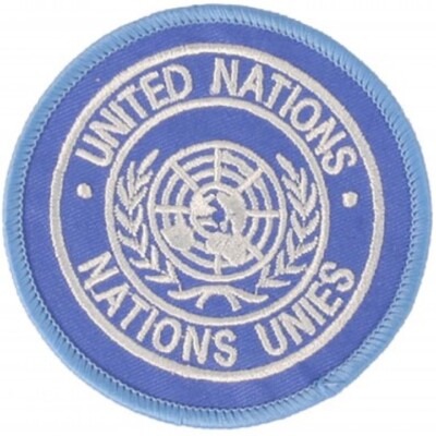 UNITED NATIONS CLOTH TRF TACTICAL RECOGNITION FLASH ARMY RAF BADGE INSIGNIA