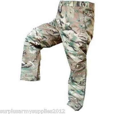 BRITISH ARMY MTP GORETEX TROUSERS HEAVYWEIGHT WATERPROOF ISSUED CADET FISHING