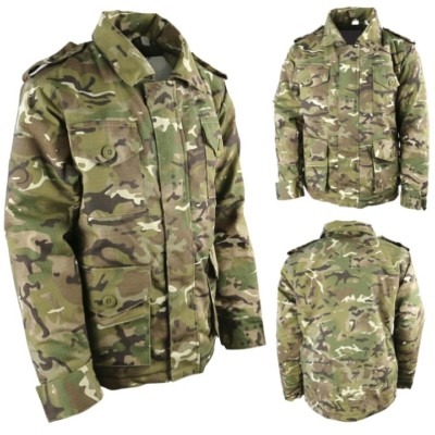 KIDS ARMY CAMOUFLAGE PADDED COAT AGE 3-13 BOYS BTP CAMOUFLAGE JACKET COSTUME