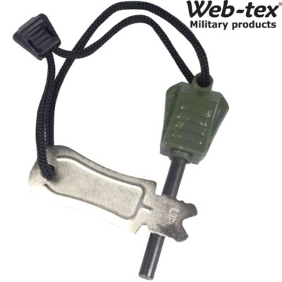 WEB-TEX STEEL OF FIRE CADET 3000 STRIKES FIRE STARTER LIGHTER STRIKER SURVIVAL