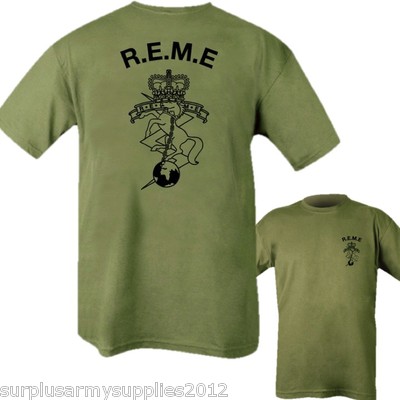 REME REGIMENT T-SHIRT MENS S-2XL ELECTRICAL MECHANICAL ENGINEERS BRITISH ARMY