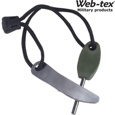 WEB-TEX STEEL OF FIRE MINI 1200 STRIKES FIRE STARTER LIGHTER ARMY SURVIVAL