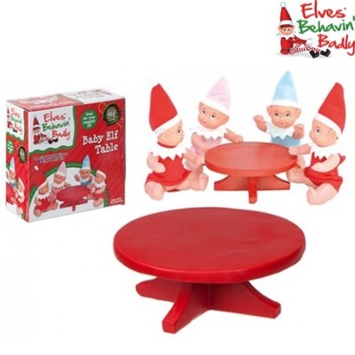 CHRISTMAS NAUGHTY ELF PROP MINI BABY ELF TABLE GIFT ELVES BEHAVIN BADLY