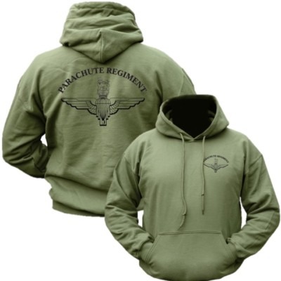 PARACHUTE REGIMENT HOODIE MENS S-2XL BRITISH ARMY AIRBORNE PARA VETERAN HOODY