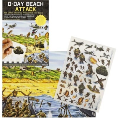 ARMY D-DAY BEACH ATTACK TRANSFER PACK EDUCATIONAL MILITARY WW2 80th Anniversary