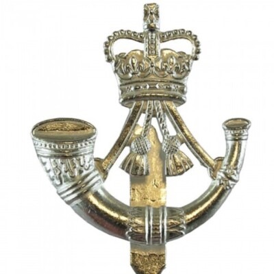 BRITISH ARMY ISSUED RIFLES CAP | BERET BADGE (v-hook) BRAND NEW INSIGNIA