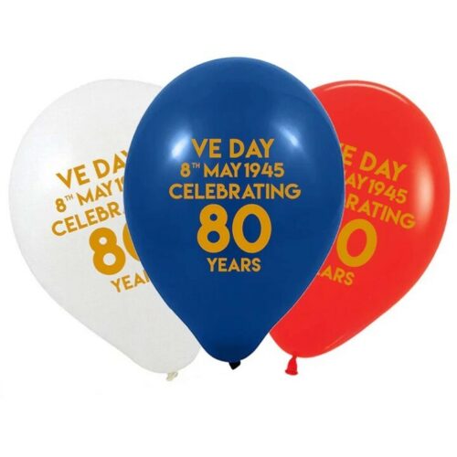 10pk Army VE DAY Balloons 8th MAY Victory in Europe WW2 80th Anniversary Party