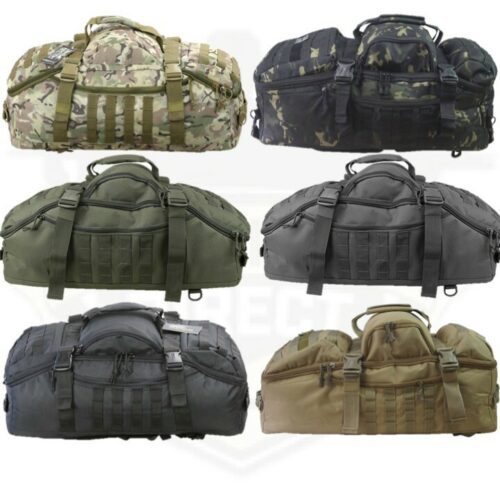 BRITISH ARMY STYLE DUFFLE HOLDALL BAG 60 LITRE RUCKSACK MTP CADET TRAVEL BAG