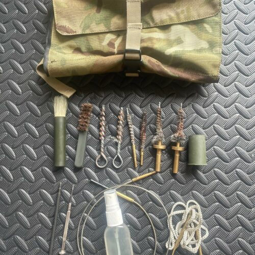 British Army Small Arms Maintenance Cleaning Kit + Tools MTP Camo Roll Pouch B8