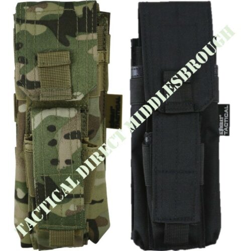 ARMY SINGLE MAG POUCH & PISTOL POUCH MOLLE AIRSOFT MTP BTP CAMO BLACK WEBBING
