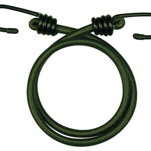 10pk Military Green BUNGEES  12" 18" 30" HEAVY DUTY 7mm ELASTIC CORD ARMY BASHA