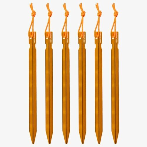 Highlander 6pk Arrow Aluminium Heavy Duty TENT PEGS 7" BASHA BIVI CAMPING TENT