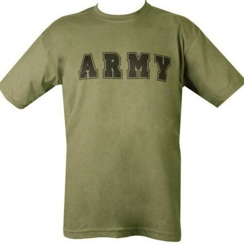Army Sign T-Shirt Mens S-2XL 100% Cotton US Military British Army Cadet Veteran