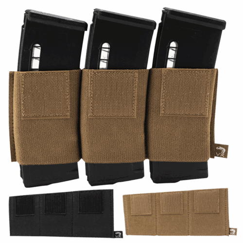 VIPER VX TRIPLE RIFLE MAG SLEEVE POUCH GUN MAGAZINE HOLDER AIRSOFT ARMY WEBBING