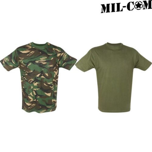 MIL-COM KIDS ARMY T-SHIRT AGE 3-12 YEARS DPM CAMO OLIVE BOYS GIRLS SOLDIER TOP