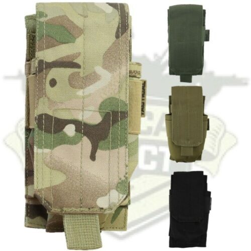 ARMY SINGLE ORIGINAL STYLE MAG POUCH MOLLE AIRSOFT BTP BLACK COYOTE WEBBING