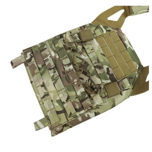 BUCKLE-TEK JUMP PLATE CARRIER MENS TACTICAL VEST LIGHTWEIGHT AIRSOFT CAMOUFLAGE