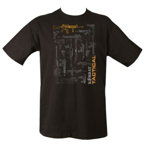 TACTICAL GUN BLUEPRINT T-SHIRT MENS S-2XL 100% COTTON SNIPER WEAPONS OVERVIEW