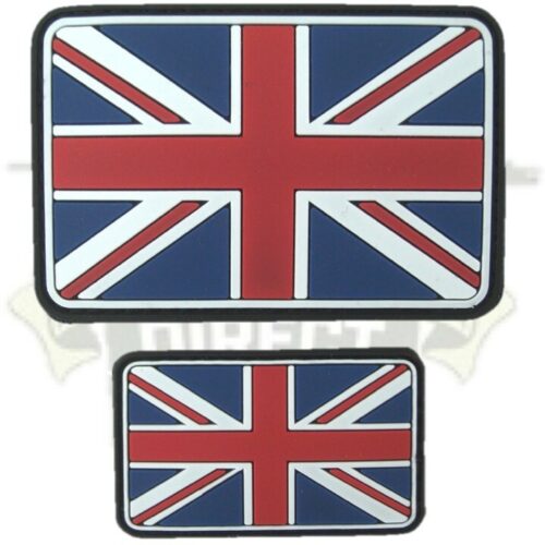 Union Jack Patch Full Colour HOOK & LOOP PVC BADGE UK TACTICAL MORALE ARMY