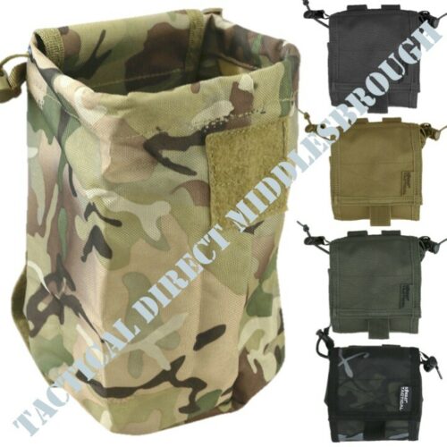 FOLDING AMMO DUMP POUCH EMPTY MAG BAG AIRSOFT MAGAZINE SHOOTING HUNTING WEBBING