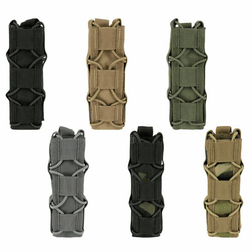 VIPER ELITE EXTENDED PISTOL MAG POUCH GUN HOLDER MOLLE AIRSOFT ARMY WEBBING CAMO