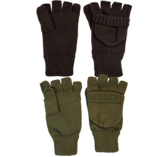 MENS SHOOTER MITTS GLOVES 100% ACRYLIC ARMY  MITTENS SHOOTING HUNTING