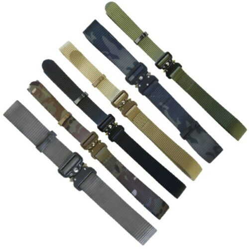 TACTICAL RECON BELT MENS 30 - 44" ONE HAND QUICK RELEASE BUCKLE TACTICAL SPORTS