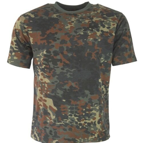 MENS ARMY T-SHIRT S-3XL FLECKTARN CAMOUFLAGE German Bundeswehr Camo