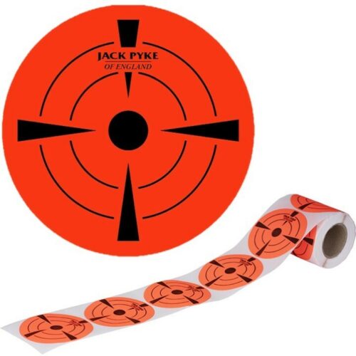 JACK PYKE 3" RED TARGETS STICKER ROLL x200 ADHESIVE SHOOTING RIFLE PRACTICE