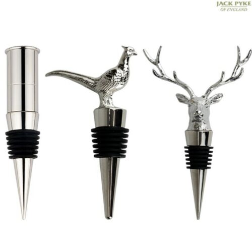 JACK PYKE GIFT BOXED WINE STOPPER PHEASANT STAG CARTRIDGE COUNTRYMAN HUNTING