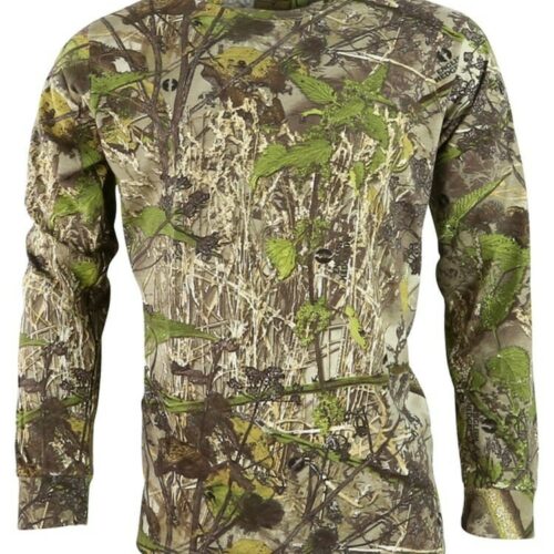 HUNTING LONG SLEEVE T-SHIRT MENS S-3XL ENGLISH HEDGEROW CAMOUFLAGE TOP Camo