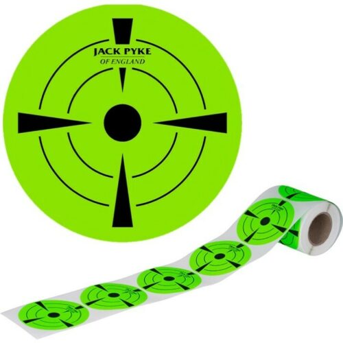 JACK PYKE 3" GREEN TARGETS STICKER ROLL x200 ADHESIVE SHOOTING RIFLE PRACTICE
