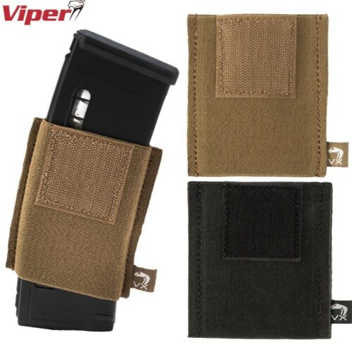 VIPER VX SINGLE RIFLE MAG SLEEVE POUCH GUN MAGAZINE HOLDER AIRSOFT ARMY WEBBING