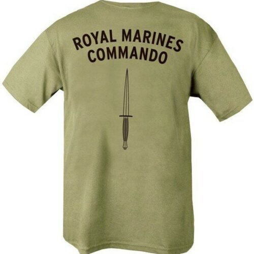 ROYAL MARINES COMMANDO T-SHIRT MENS S-2XL DOUBLE SIDE PRINT ARMY BRITISH NAVY