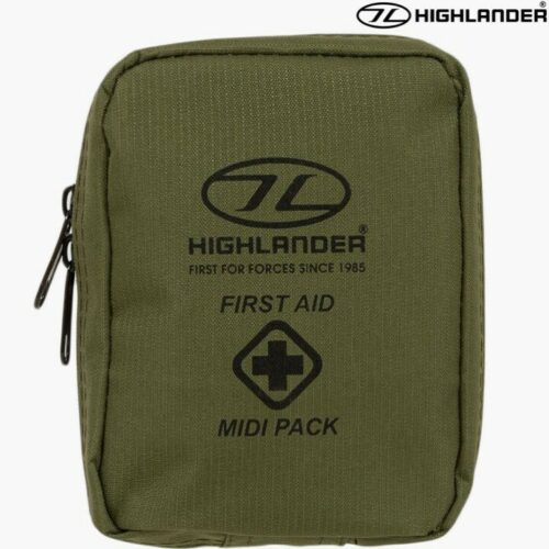 HIGHLANDER MINI FIRST AID KIT POUCH ARMY CADET SURVIVAL HIKING EMERGENCY FIELD