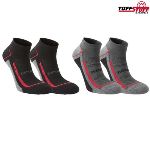 TUFFSTUFF WORKWEAR Elite Low Cut Socks Coolmax REINFORCED CUSHIONED ARCH SUPPORT