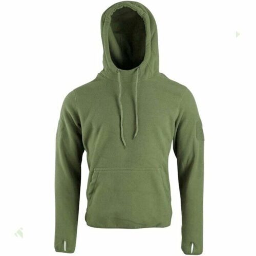 CLEARANCE! TACTICAL WARRIOR FLEECE HOODIE MENS S-3XL THERMAL TOP ARMY GREEN