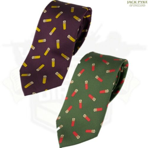 JACK PYKE CARTRIDGE TIE MENS SUIT TIE GIFT SHOOTING HUNTING CLAY PIGEON RIFLE