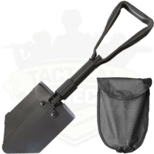 MILITARY SPEC TRI FOLDING SHOVEL SPADE TOOL PICK ARMY NATO STYLE CAMPING HIKING