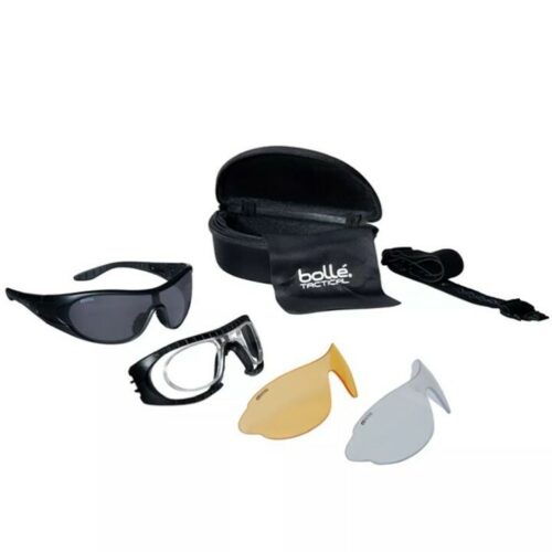 Bolle Safety Raider Ballistic Glasses 3 Lenses Tactical Airsoft Anti-Scratch B9