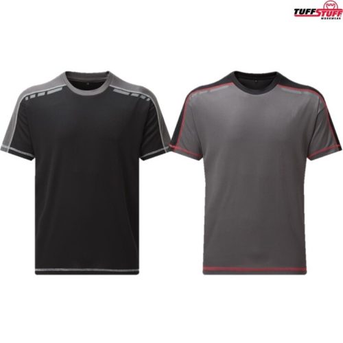 TUFFSTUFF WORKWEAR ELITE T-SHIRT MENS S-3XL LIGHTWEIGHT WICKING WORK TOP TSHIRT