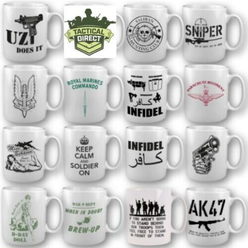ARMY MUG CUP MUG SUPPORT TROOPS SAS KEEP CALM SNIPER WW1 INFIDEL MARINE PARA