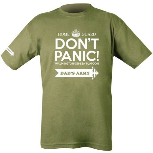 HOME GUARD DADS ARMY T-SHIRT MENS S-2XL DONT PANIC ARMY BRITISH NAVY