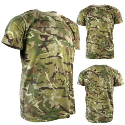 BOYS ARMY COSTUME T-SHIRT TROUSERS CAP FACE PAINT KIDS 3-13 YRS BTP CAMOUFLAGE